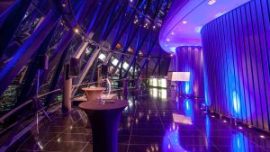A product Launch at the London Gherkin